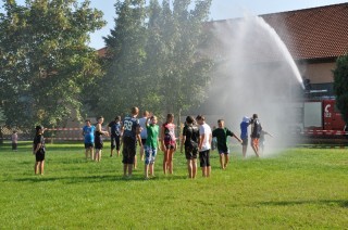 Freizeitspaß mit dem Wasserwerfer