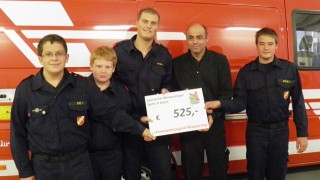 Scheckübergabe an die FJ Wimpassing