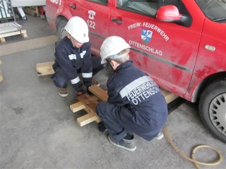 JFM Johannes Hofbauer und JFM Kurt Schrammel bei der Arbeit