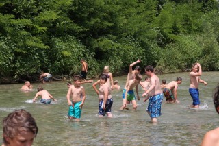 Action im Wasserpark