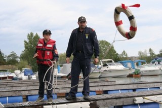 Auch Rettungsringzielwurf gehört dazu