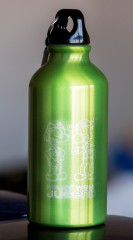 die trinkflasche mit Lasergravur
